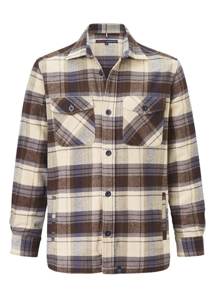 FLANELL CHECK OVERSHIRT WITH TWO POCKETS