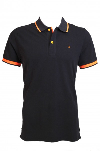 Shockly Herren Poloshirt - navy/orange