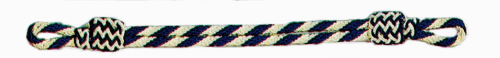 Mützenkordel silberfarbig-kornblau aus Gimpenkordel-Copy