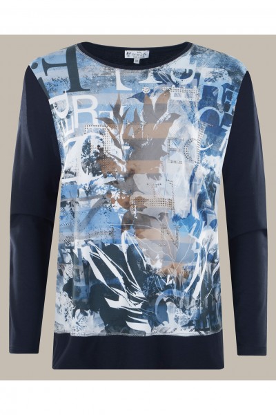 Hajo Damen Shirt mit Fashionprint - cosmos